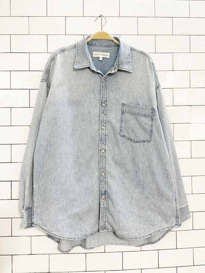 denim forum 2025 the 80s comfy denim shirt | aritzia - good market thrift store