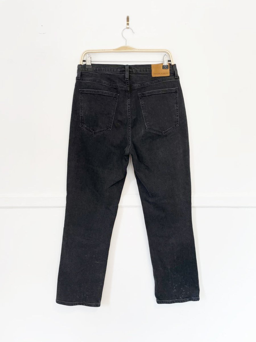 denim forum arlo high rise straight jeans | aritzia - good market thrift store