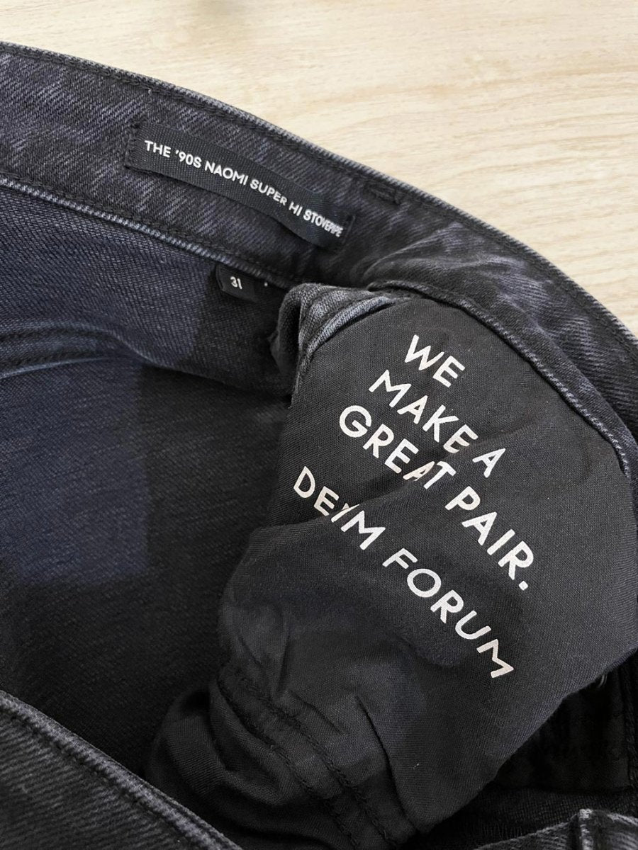 denim forum the 90s naomi super high stovepipe jeans | aritzia - good market thrift store