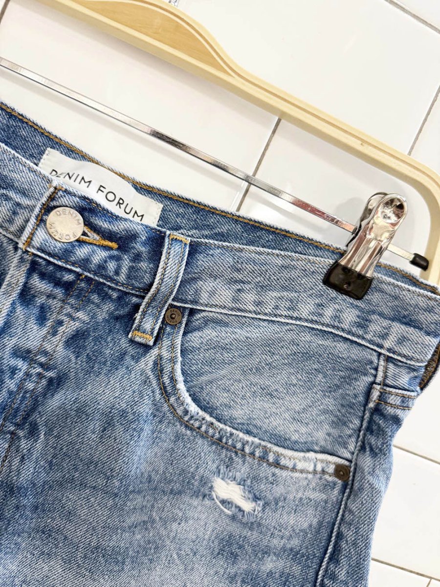 denim forum the ex boyfriend denim shorts | aritzia - good market thrift store
