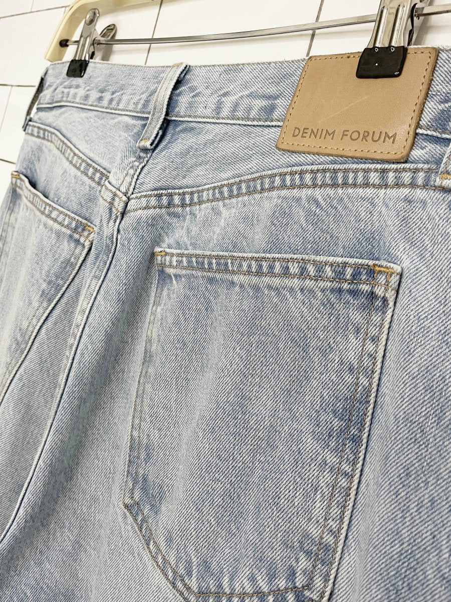 denim forum the farrah high rise wide leg jeans | aritzia - good market thrift store