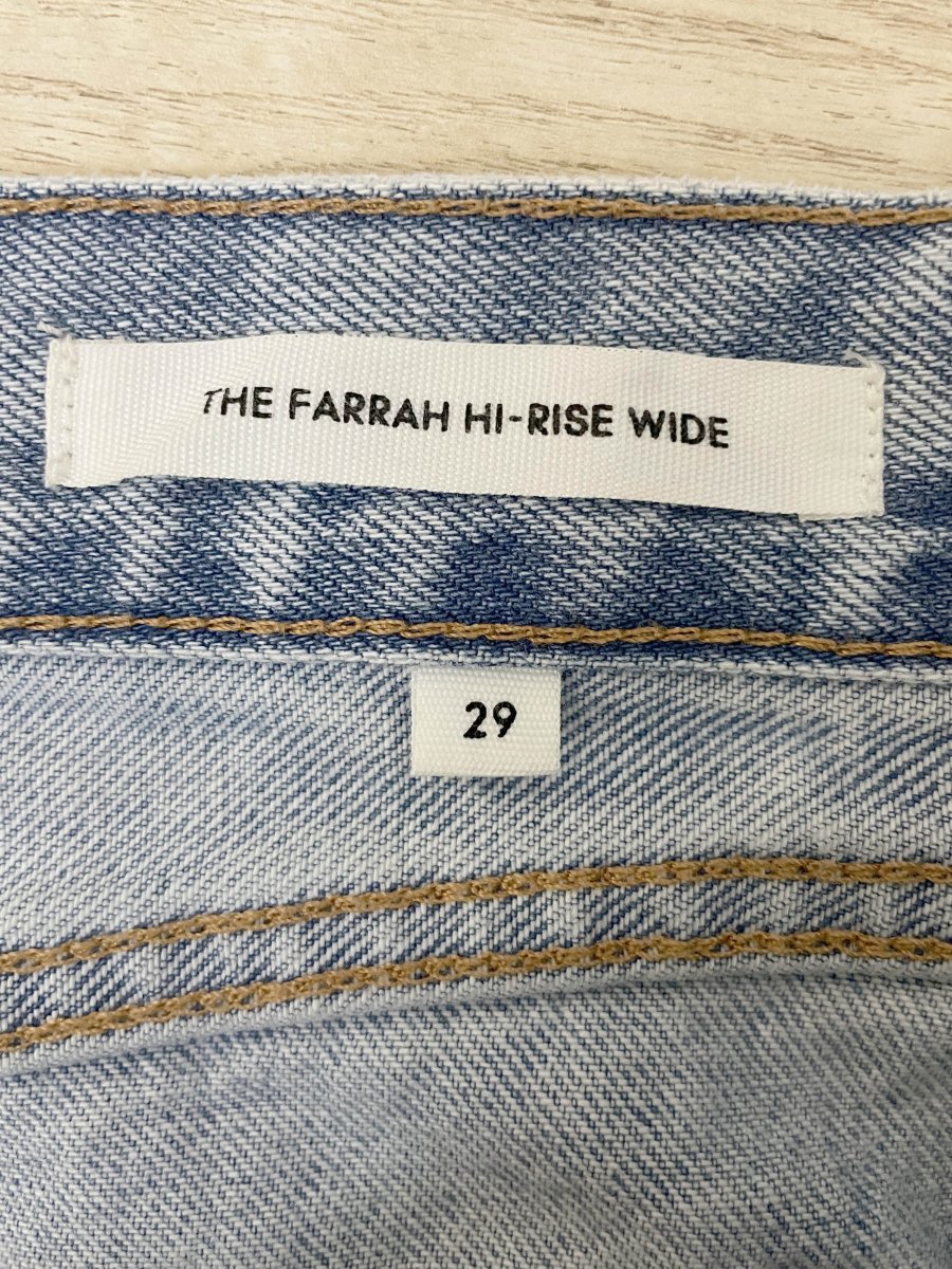 denim forum the farrah high rise wide leg jeans | aritzia - good market thrift store