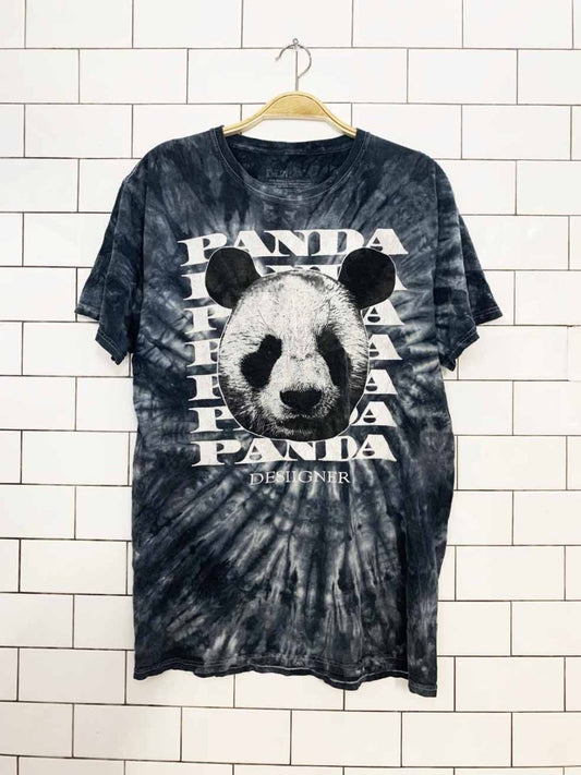 desiigner tie dye panda face animal tee - good market thrift store