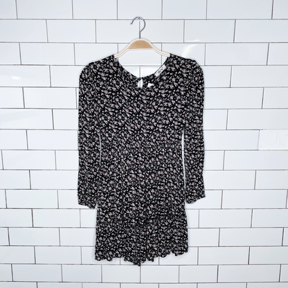 dex long sleeve floral dress - size 8-10