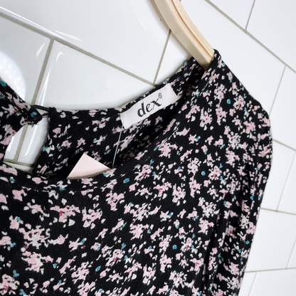 dex long sleeve floral dress - size 8-10