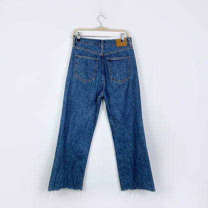 denim forum farrah high rise wide leg jeans - size 28