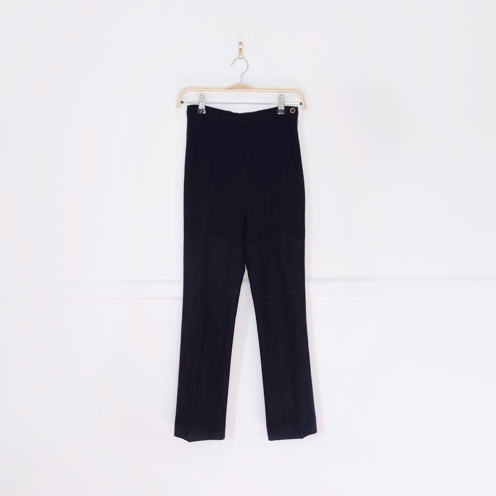 vintage 00s dolce & gabbana wool-blend knit pant