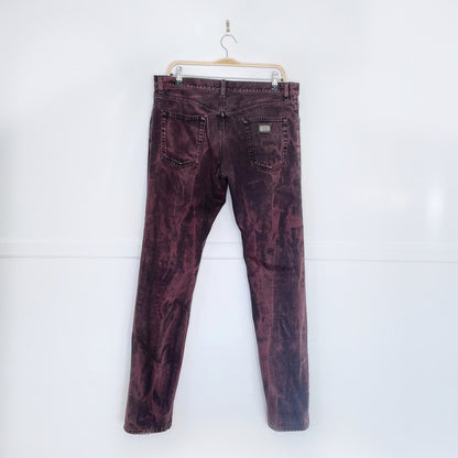 vintage 00s dolce & gabbana low rise acid wash jeans