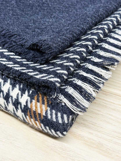 di firenze houndstooth plaid xl scarf - good market thrift store