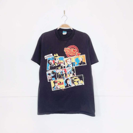 vintage 90s disney dick tracy comic strip tee - good market thrift store