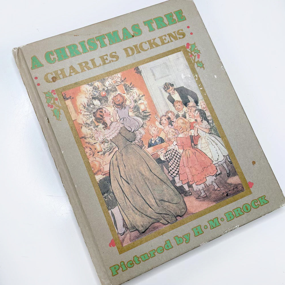 vintage 80s a christmas tree by charles dickens