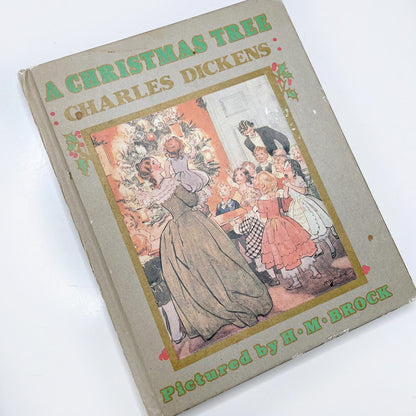 vintage 80s a christmas tree by charles dickens