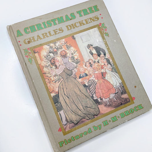 vintage 80s a christmas tree by charles dickens