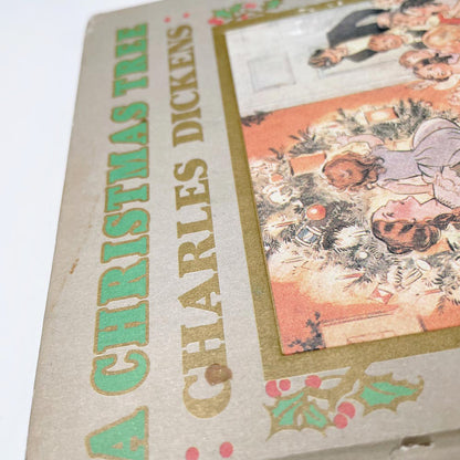 vintage 80s a christmas tree by charles dickens