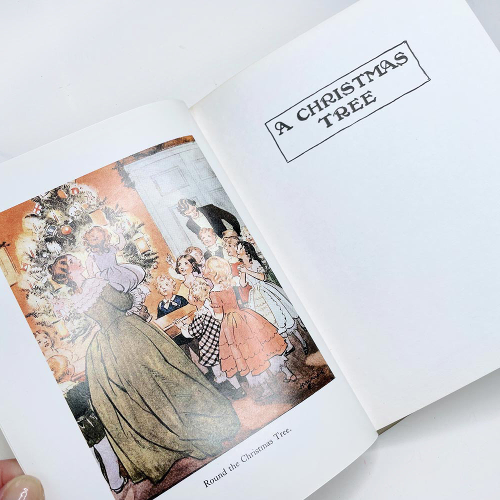 vintage 80s a christmas tree by charles dickens