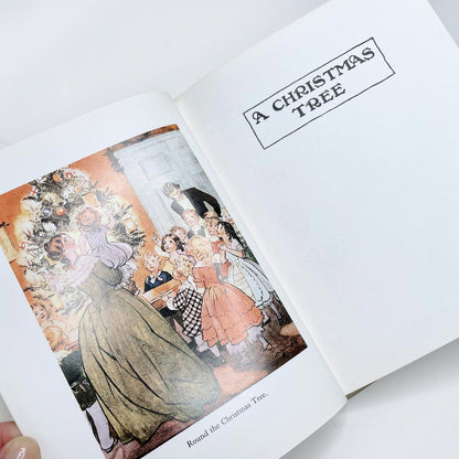 vintage 80s a christmas tree by charles dickens