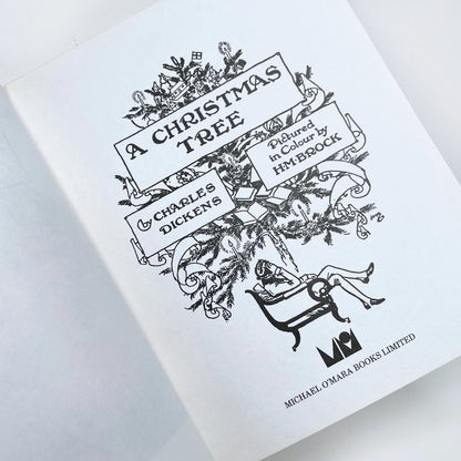 vintage 80s a christmas tree by charles dickens