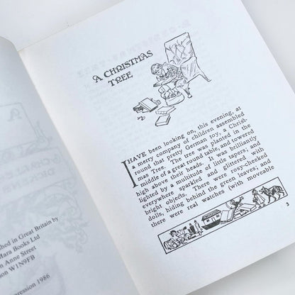 vintage 80s a christmas tree by charles dickens