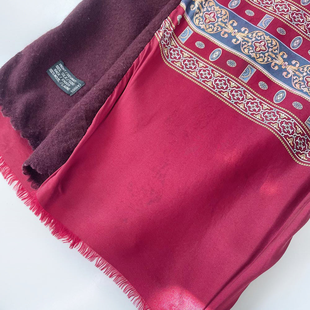 vintage christian dior wool + silk scarf
