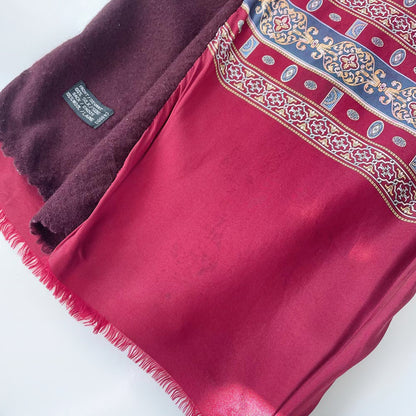 vintage christian dior wool + silk scarf