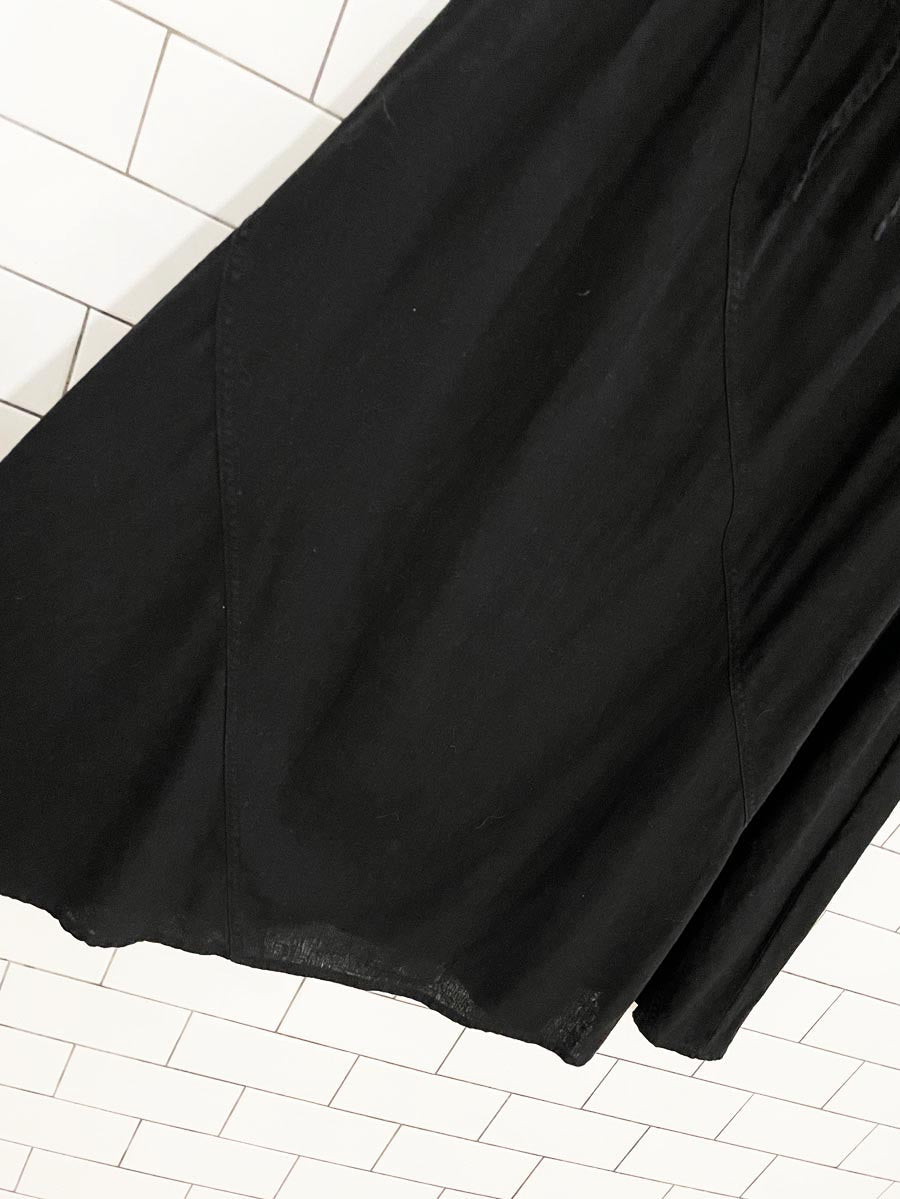 dkny linen - blend a - line midi skirt - good market thrift store