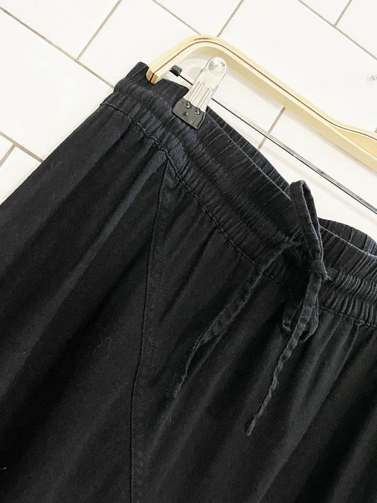 dkny linen - blend a - line midi skirt - good market thrift store