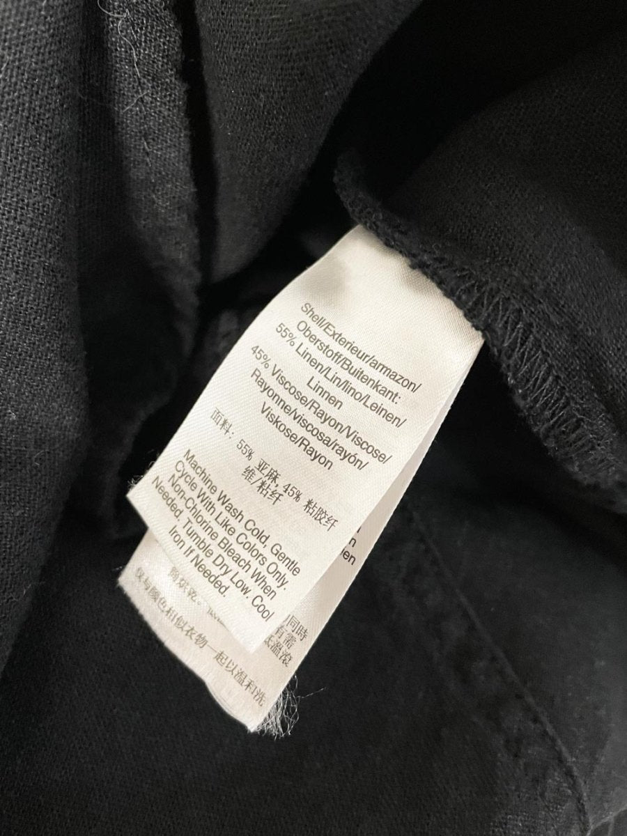 dkny linen - blend a - line midi skirt - good market thrift store