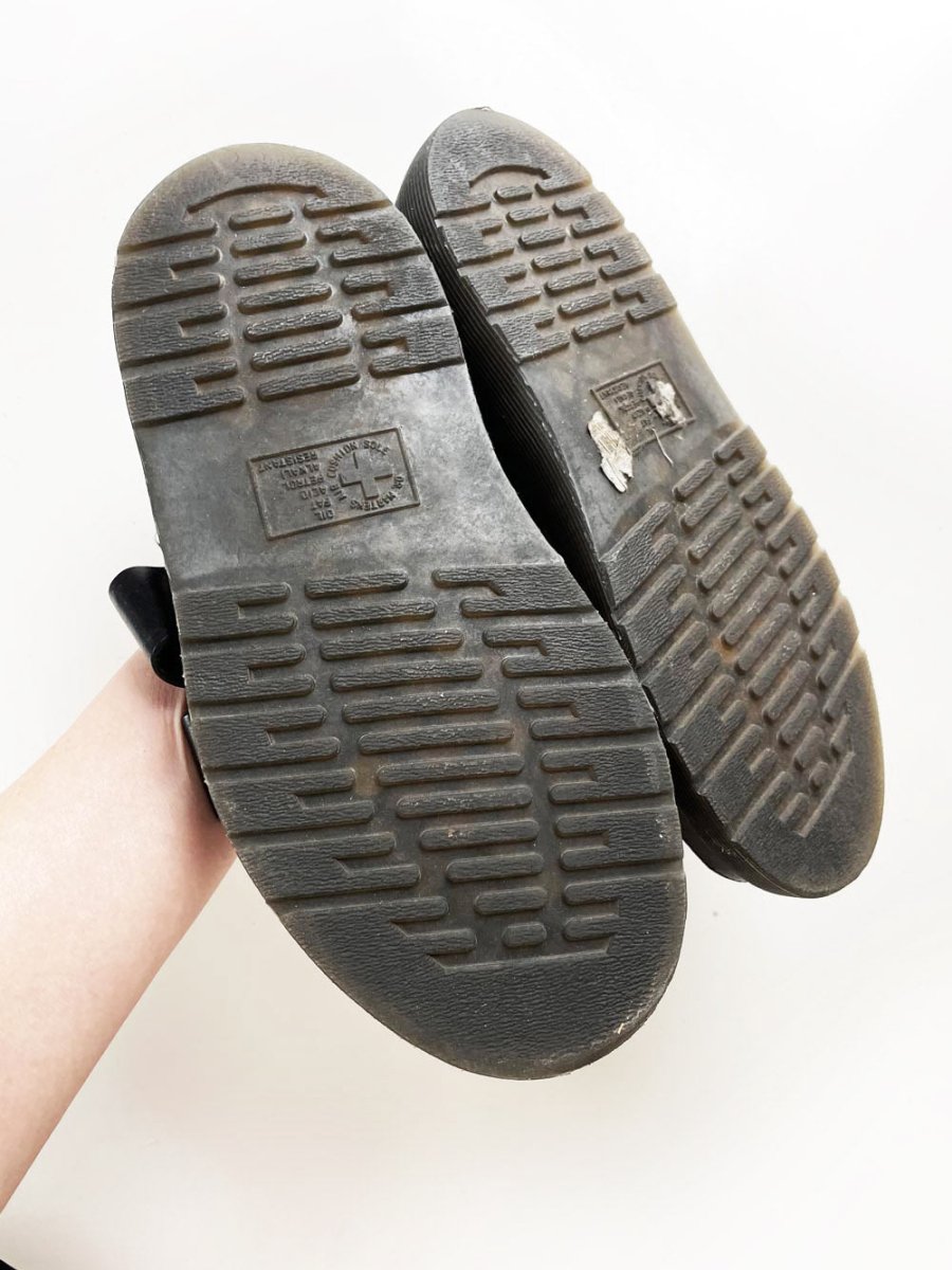 doc martens clarissa leather gladiator chunky sandal - good market thrift store