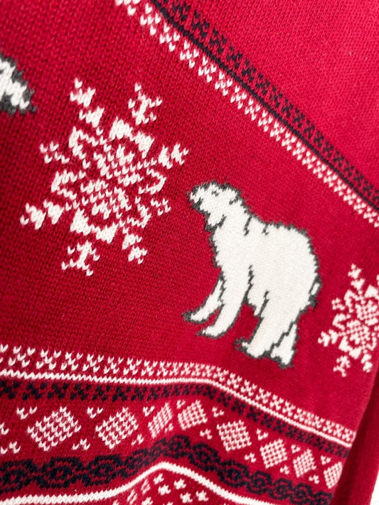 dockers holiday polar bears fair isle knit sweater - good market thrift store