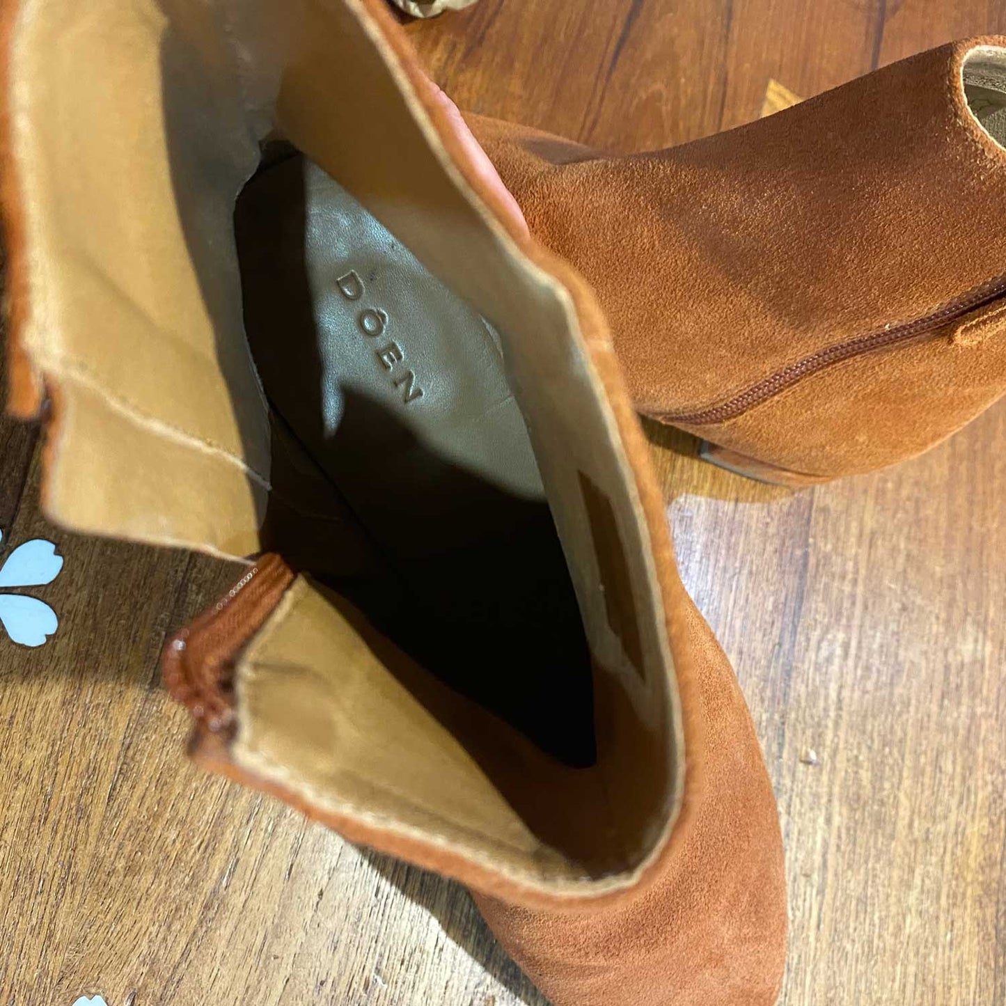 dôen bowery suede ankle boot - size 36.5