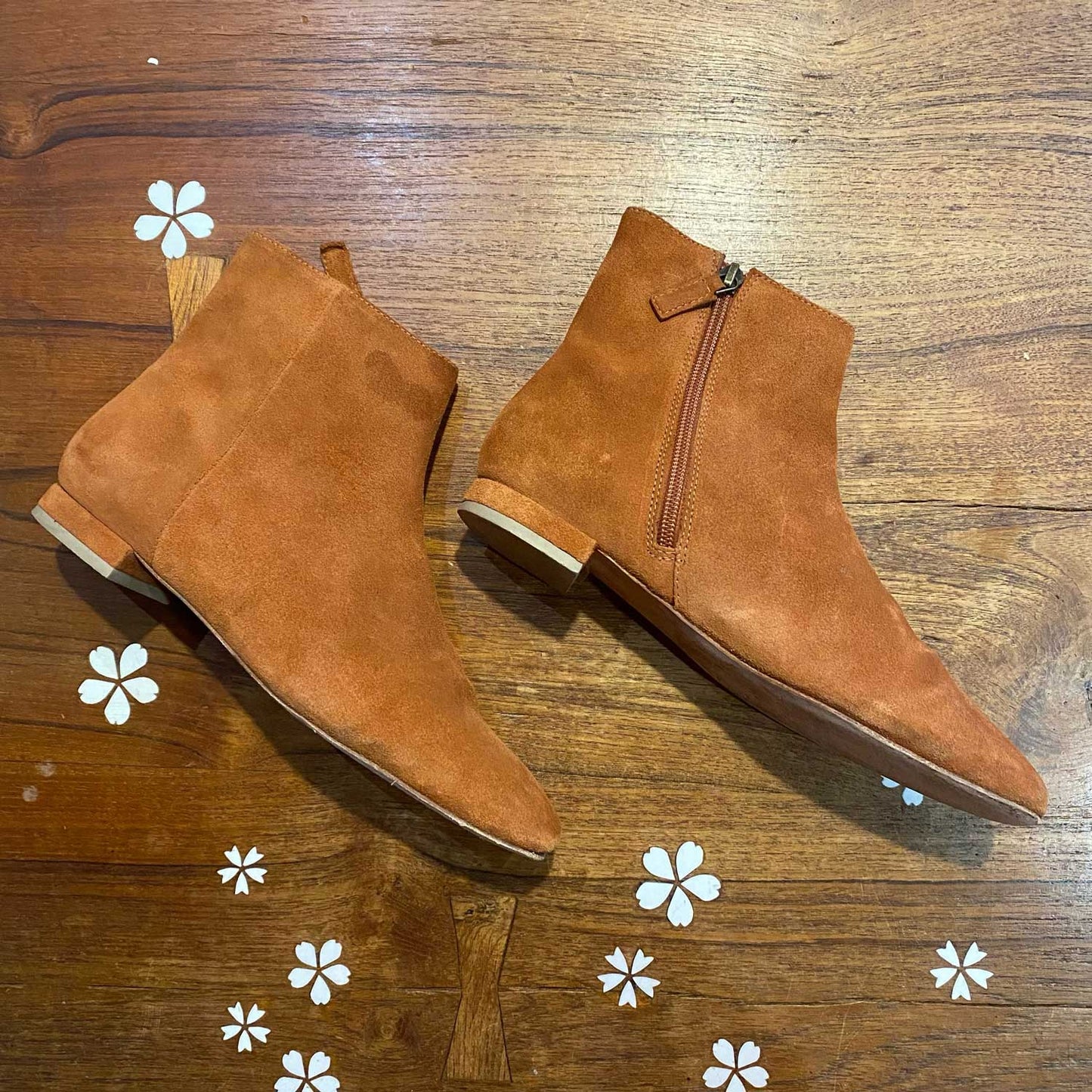 dôen bowery suede ankle boot - size 36.5