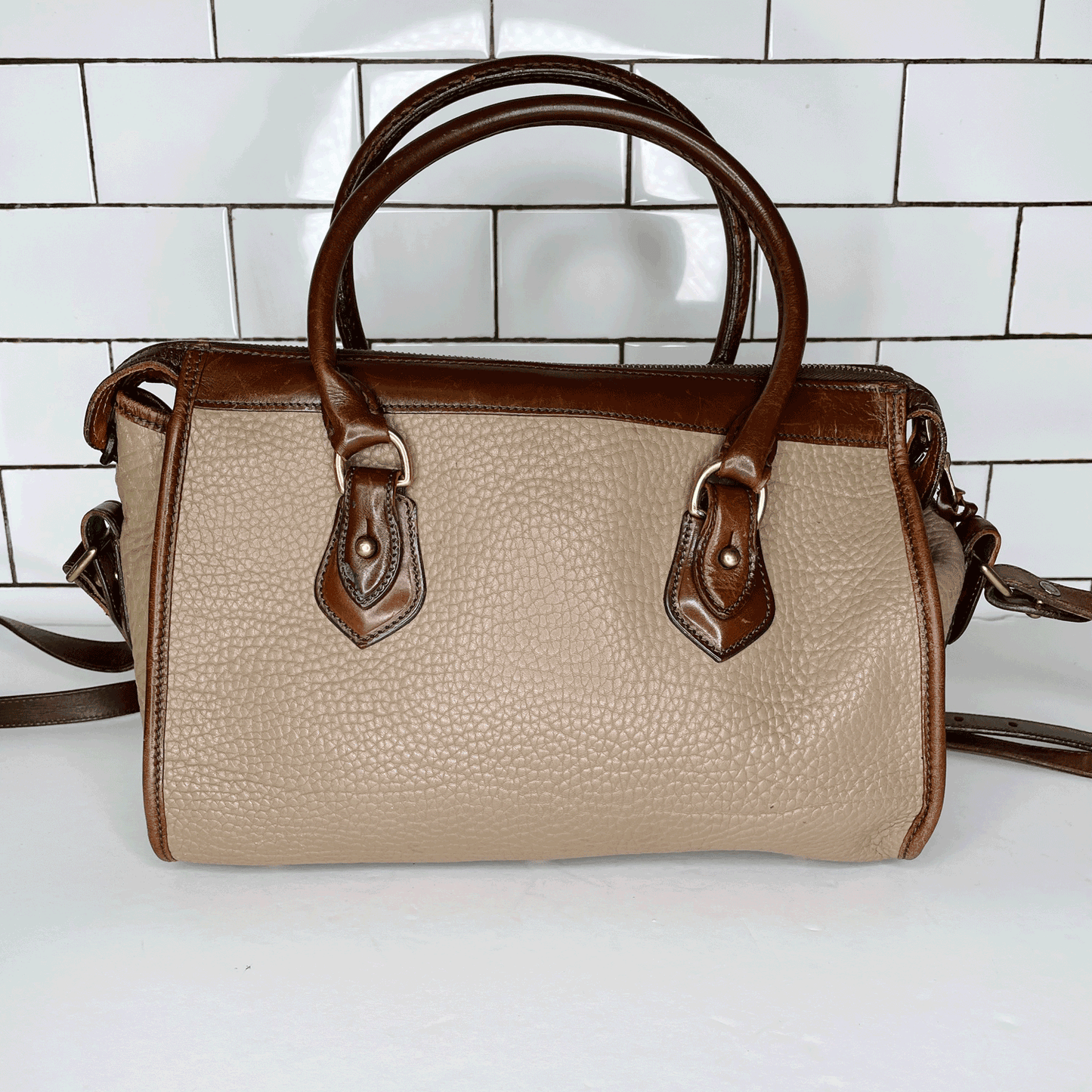 vintage dooney and bourke mini satchel carrier bag