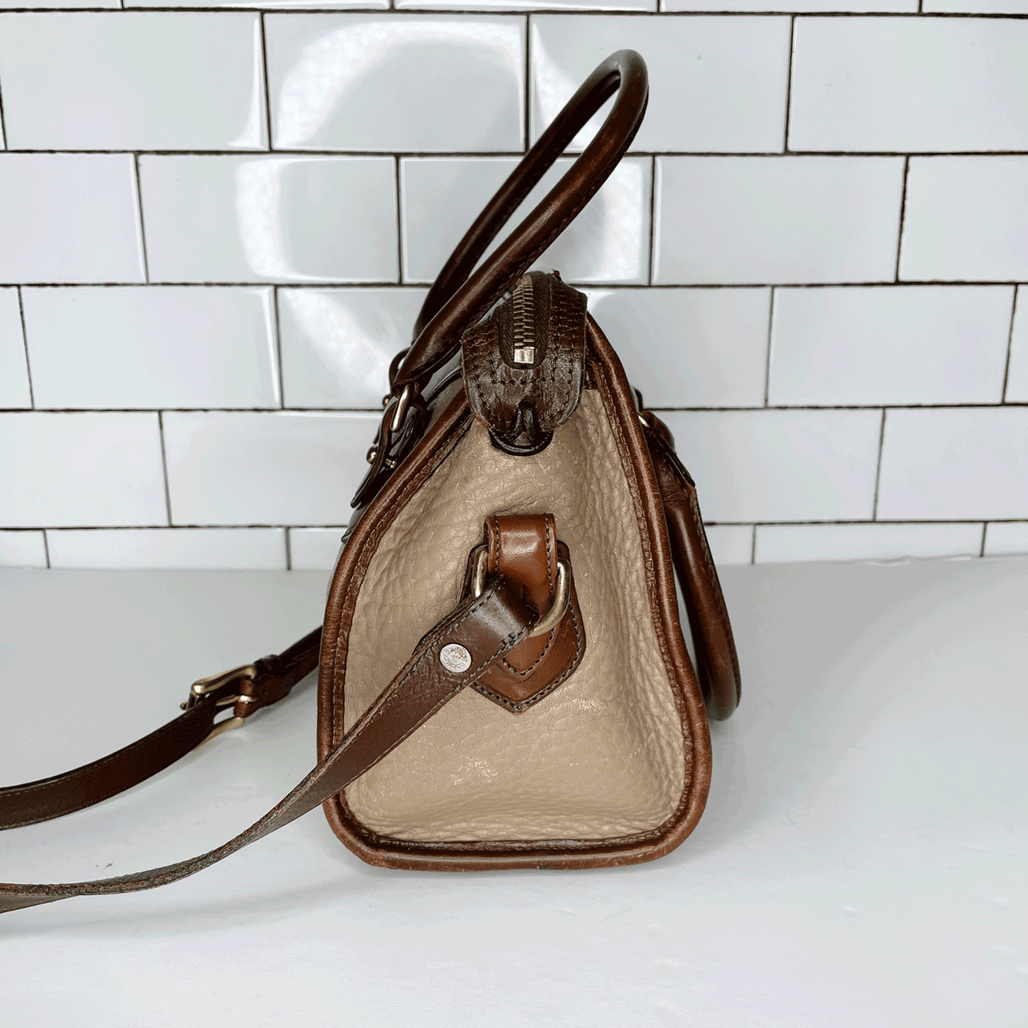 vintage dooney and bourke mini satchel carrier bag