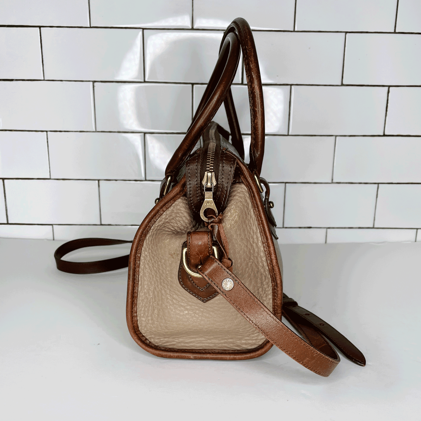 vintage dooney and bourke mini satchel carrier bag