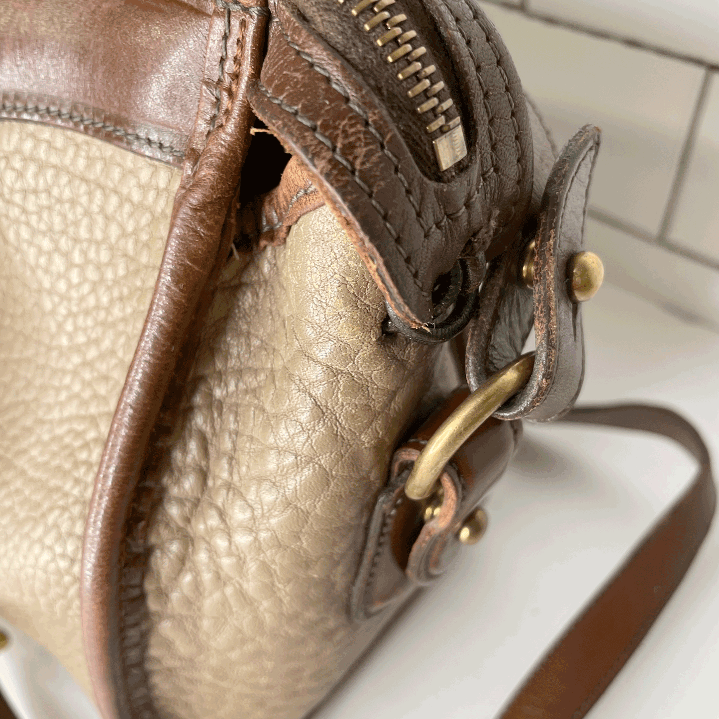 vintage dooney and bourke mini satchel carrier bag