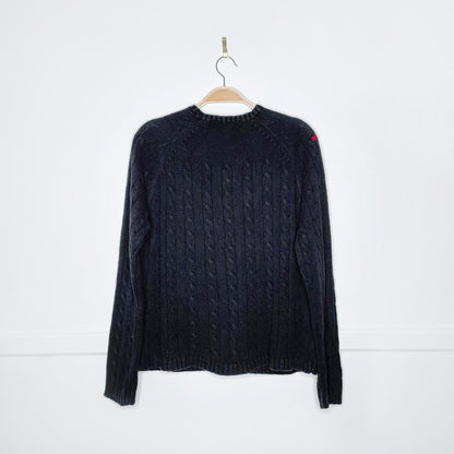 vintage 90s heirloom two turtle doves knit cardigan