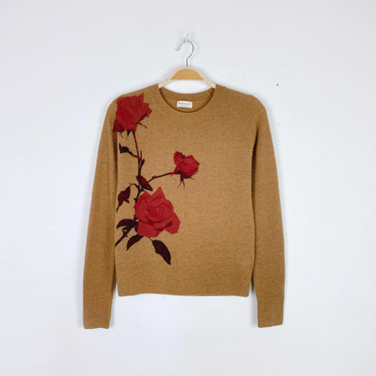 dries van noten 2020 flower alpaca-wool jumper