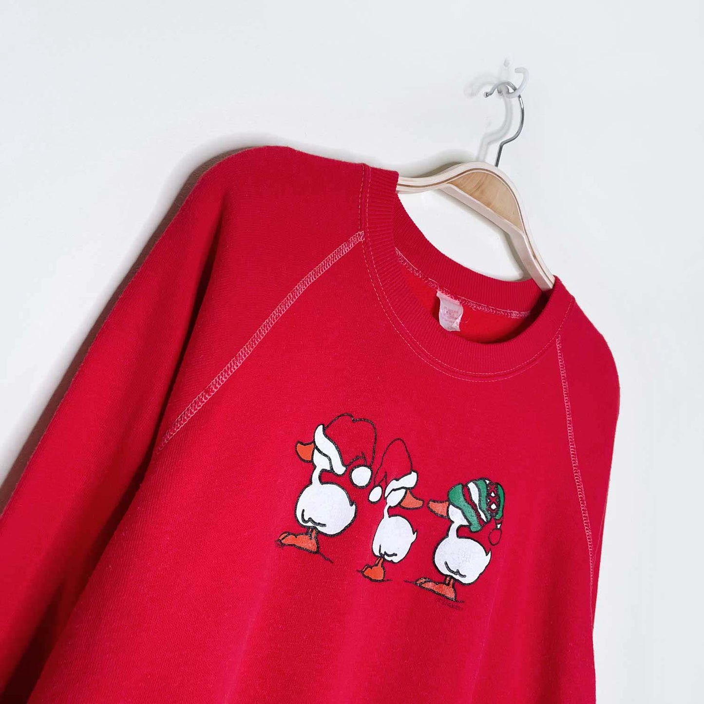 vintage three holiday ducky's crew - size small