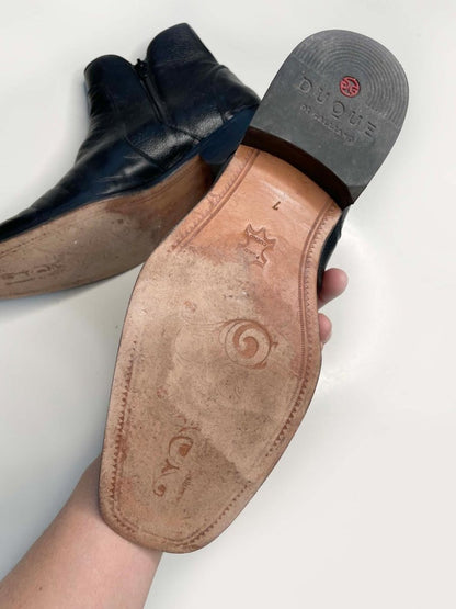 duque di galliano mod. 4013 botin doble cierre soft leather boots | caballero - good market thrift store