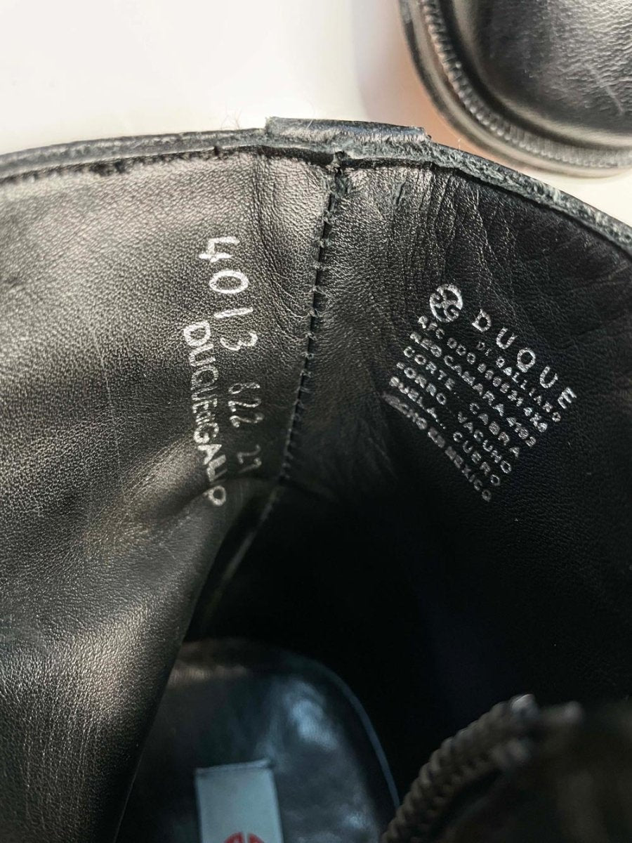 duque di galliano mod. 4013 botin doble cierre soft leather boots | caballero - good market thrift store