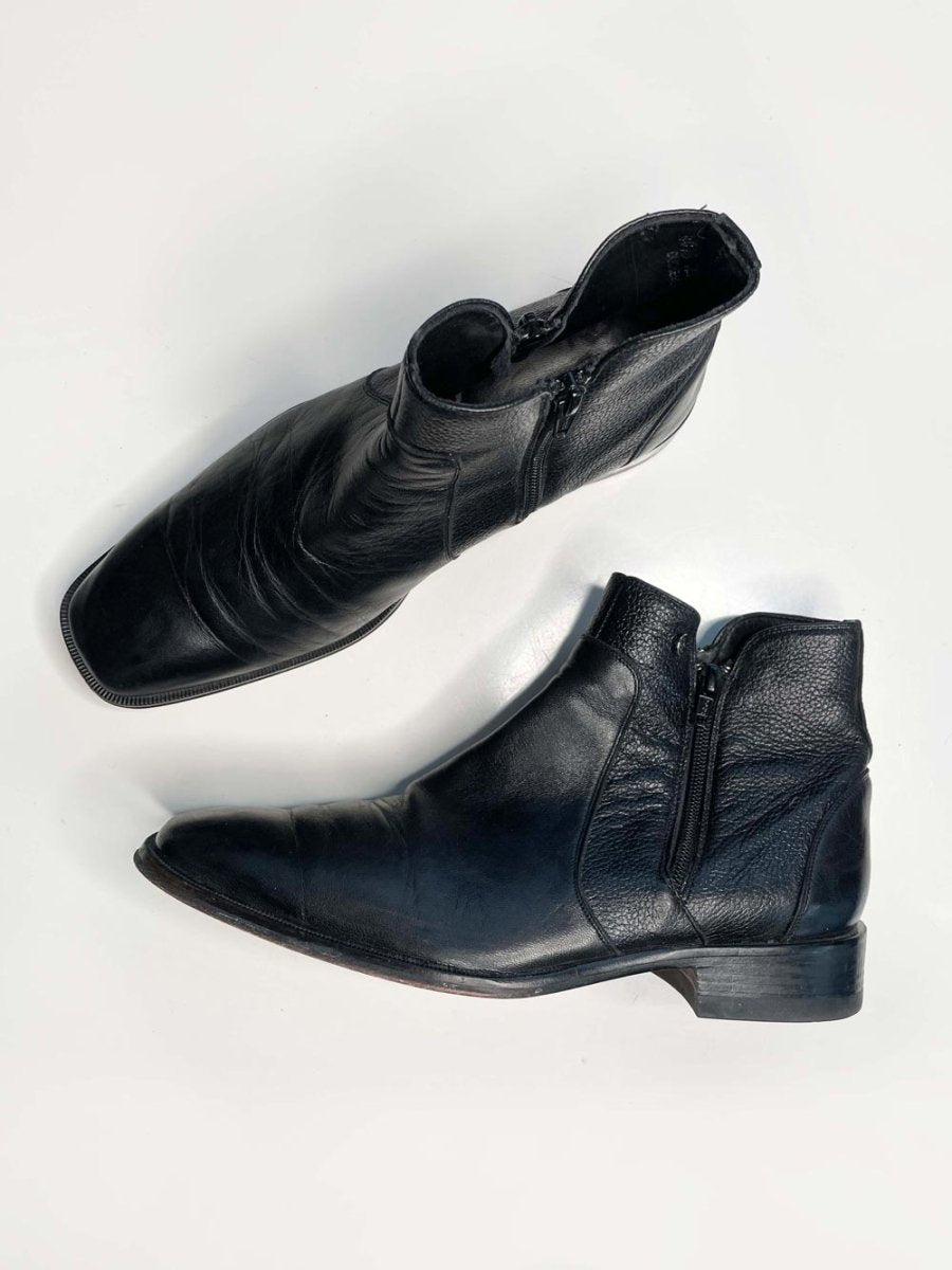 duque di galliano mod. 4013 botin doble cierre soft leather boots | caballero - good market thrift store