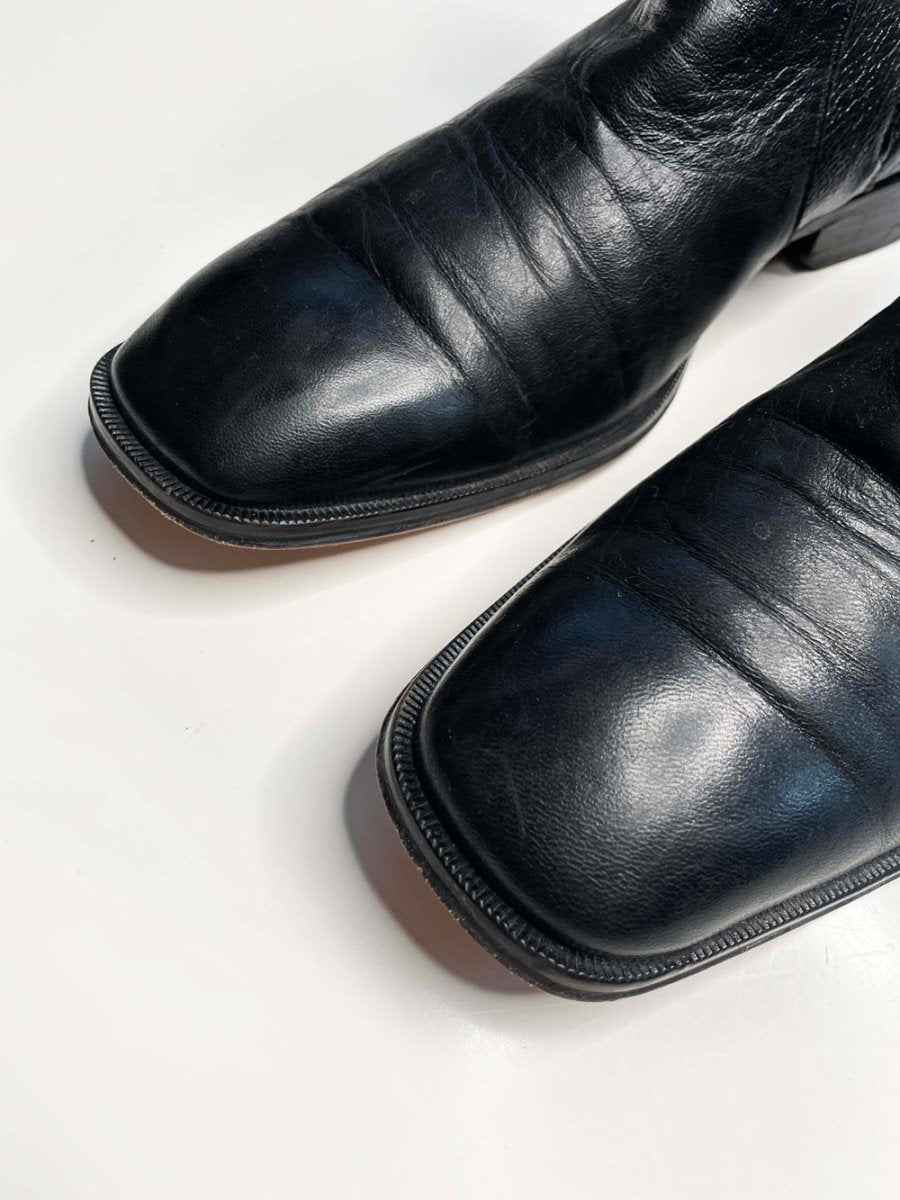 duque di galliano mod. 4013 botin doble cierre soft leather boots | caballero - good market thrift store