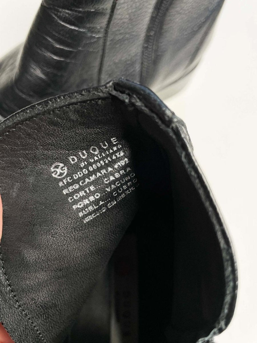 duque di galliano mod. 4013 botin doble cierre soft leather boots | caballero - good market thrift store