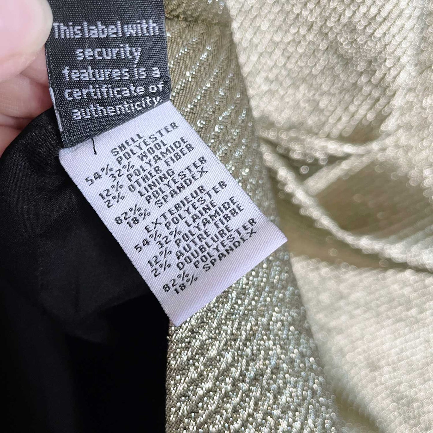 diane von furstenberg yvette metallic gold evening coat - size medium