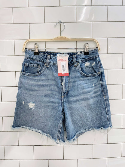 dynamite vintage denim cut off shorts
