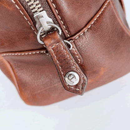 vintage etienne aigner cognac leather handbag