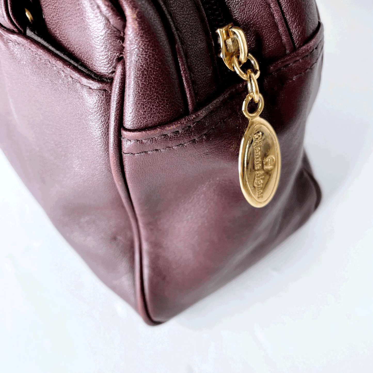 vintage 90s etienne aigner small leather bag