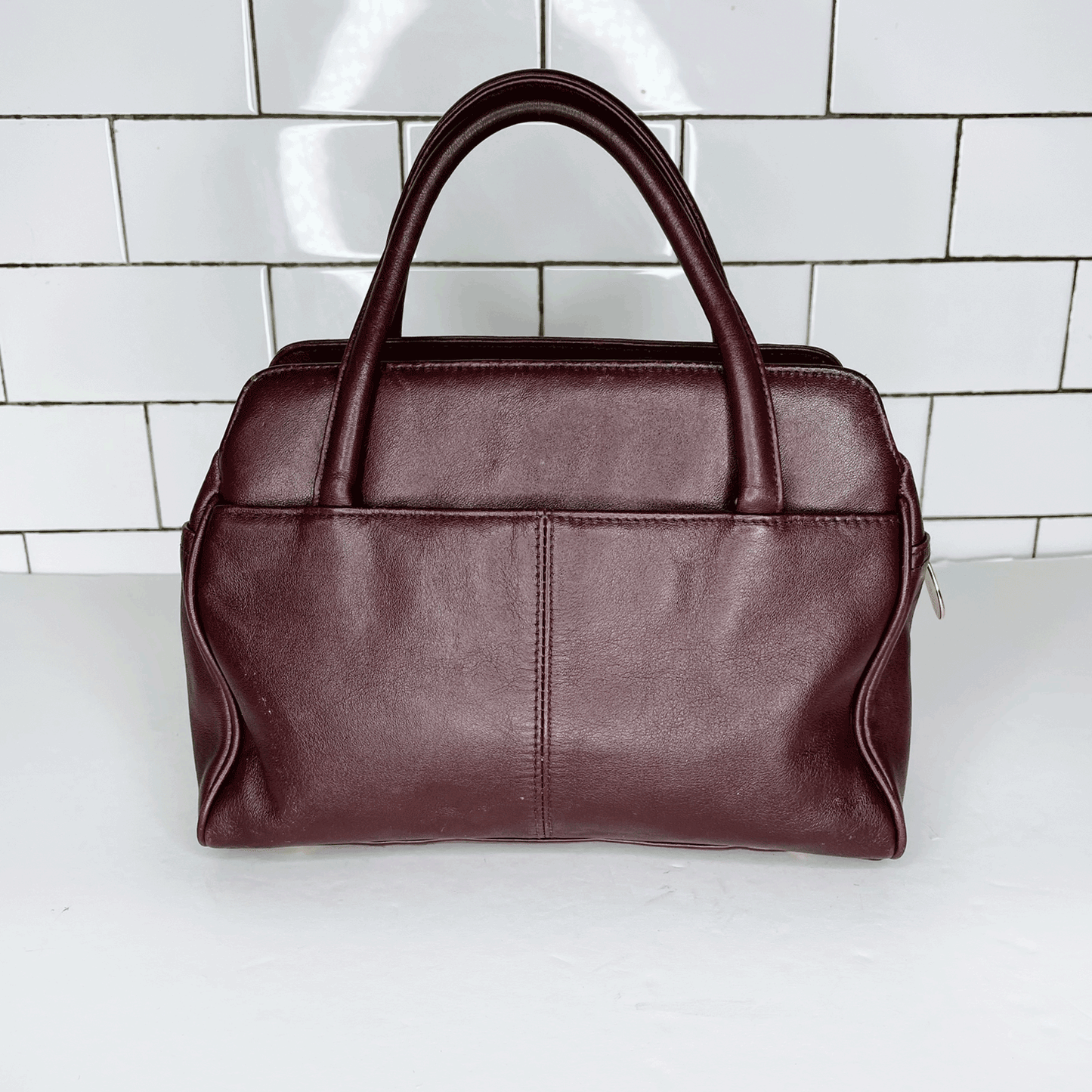 vintage 90s etienne aigner small leather bag