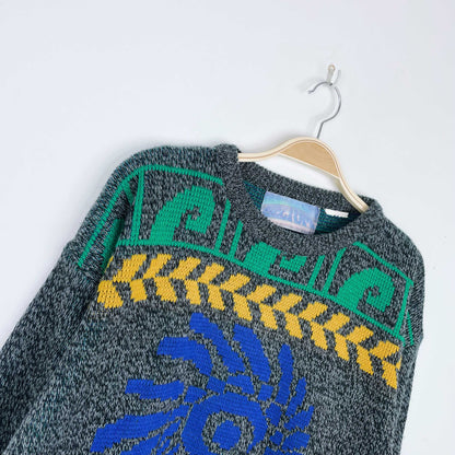 vintage helium eagle knitted crew - size large