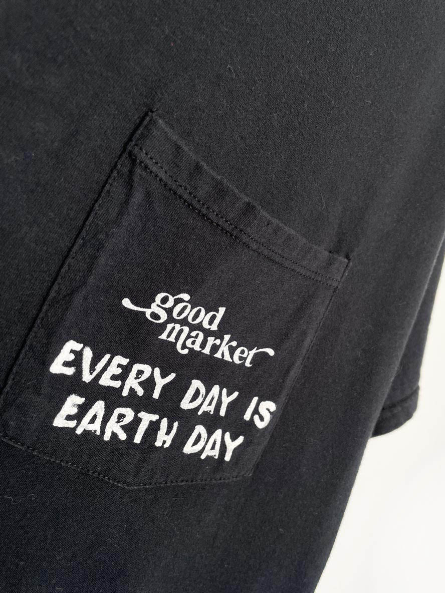 earth day activist x fruit of the loom pocket tee | clothes deserve a second chance not your ex - good market thrift store